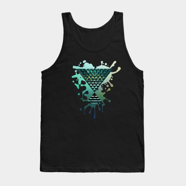 Abstract Green Crystal Palace Tank Top by Leo Stride